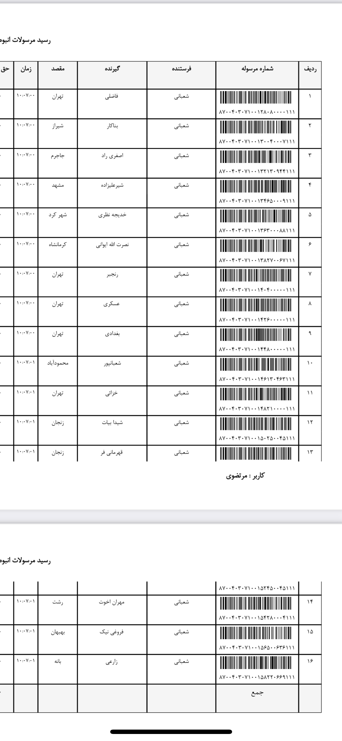 ارسال ۹ خرداد (فایل۲)