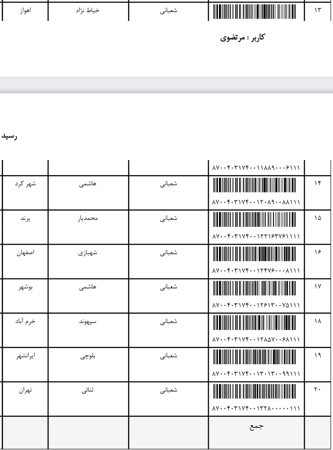 ارسال ۱۹ شهریور (فایل ۴)